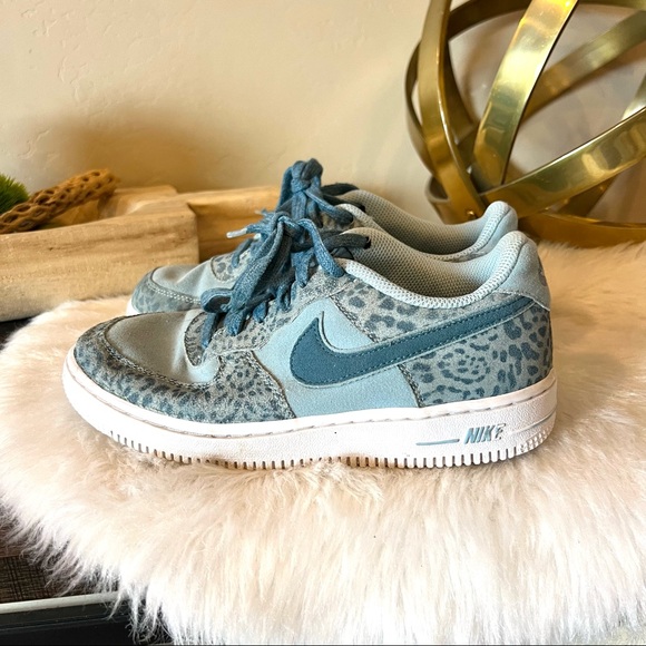 Nike Other - Nike Air Force 1 LV8 Size 3Y Kids Ocean Bliss Noise Aqua AH7529 400